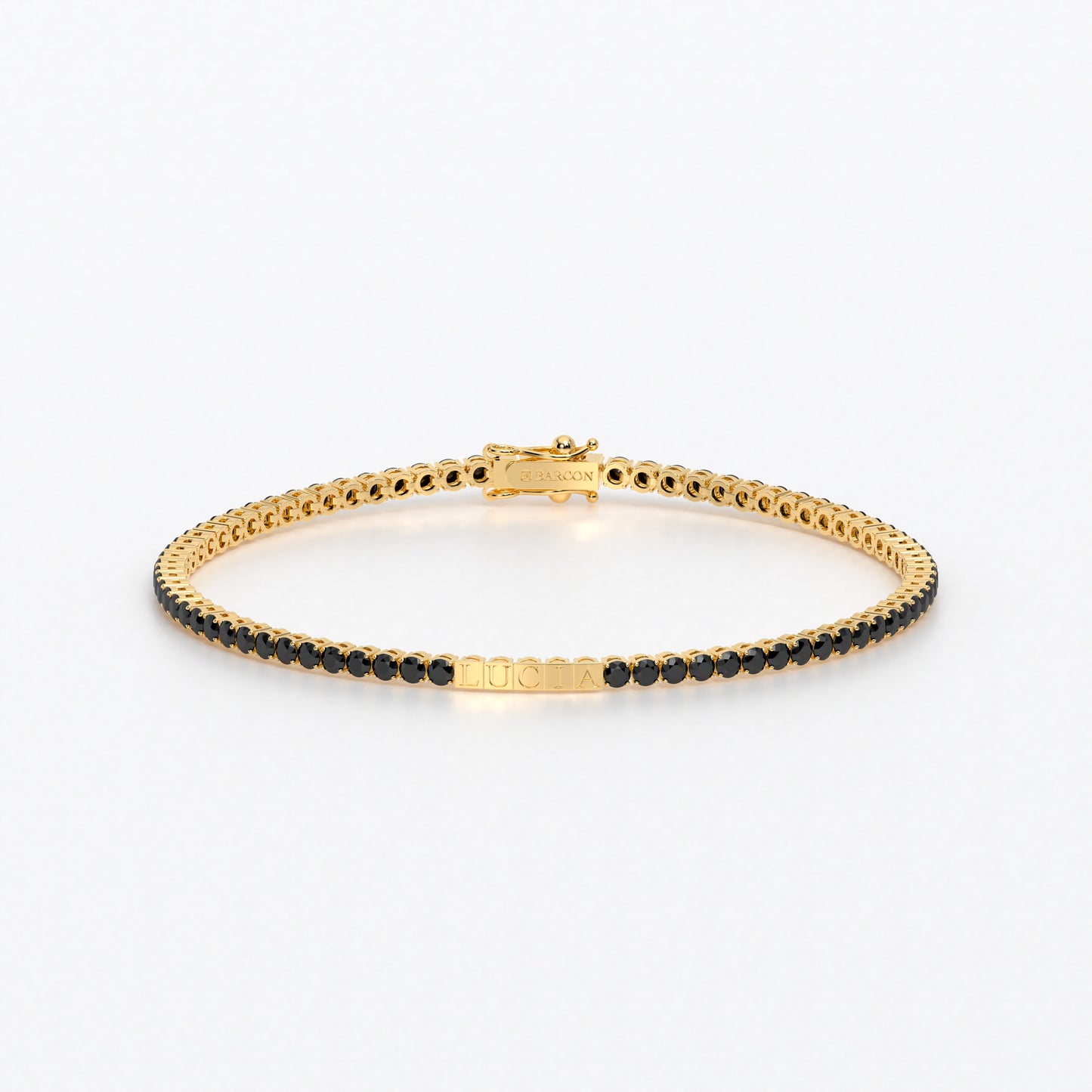 Rivière de oro de 18k personalizada en talla brillante