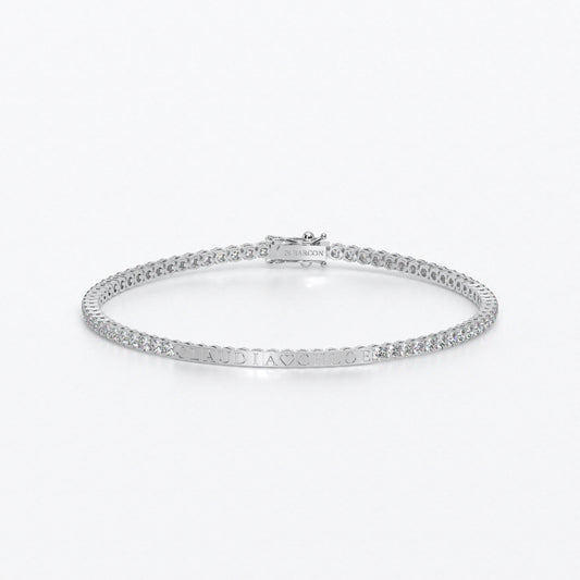 Rivière de oro de 18k personalizada en talla brillante