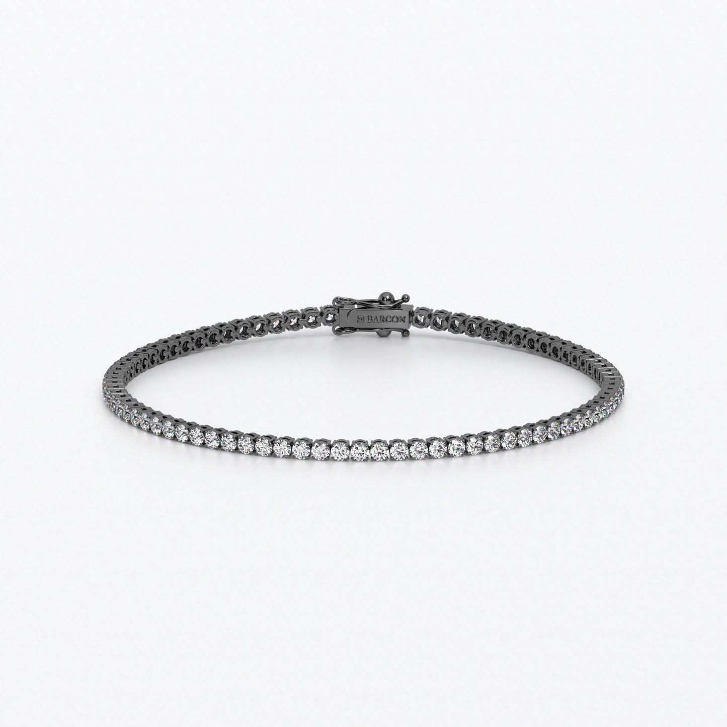 Rivière de oro de 18k con diamantes blancos en talla brillante