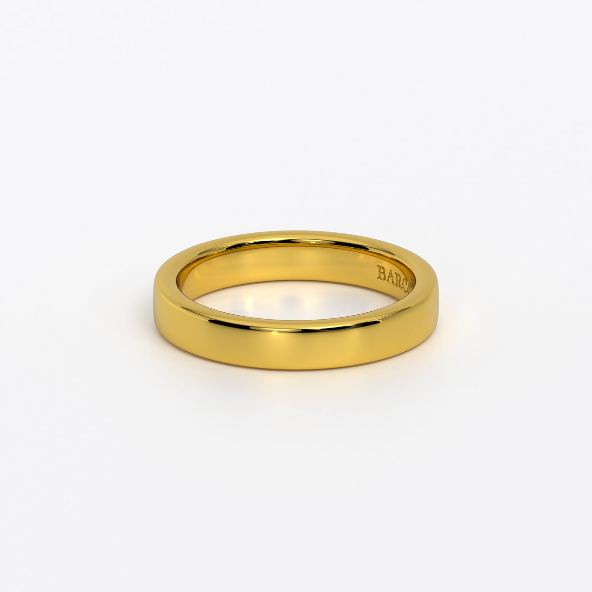 Anillo de oro 18k media caña