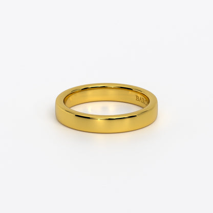 Anillo de oro 18k media caña
