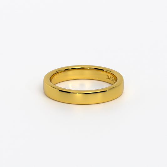 Anillo de oro 18k media caña