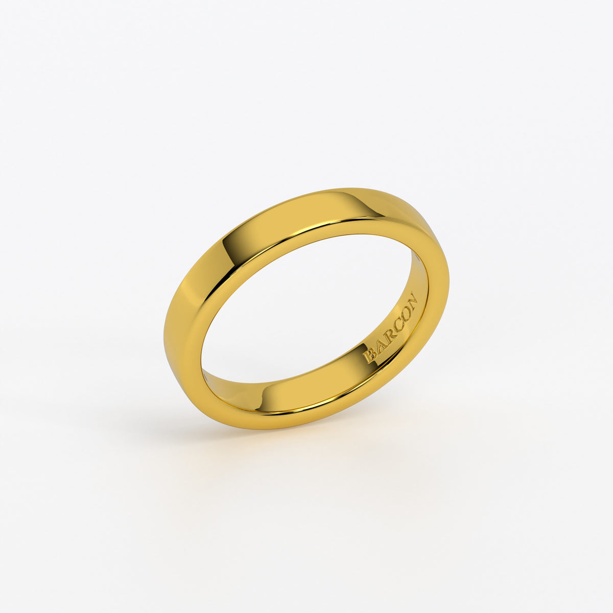 Anillo de oro 18k media caña