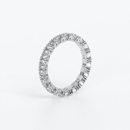 Alianza de diamantes en oro de 18 quilates