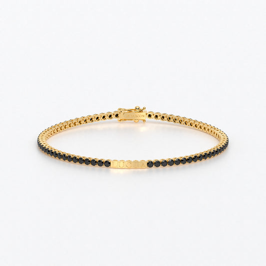Rivière de oro de 18k personalizada en talla brillante